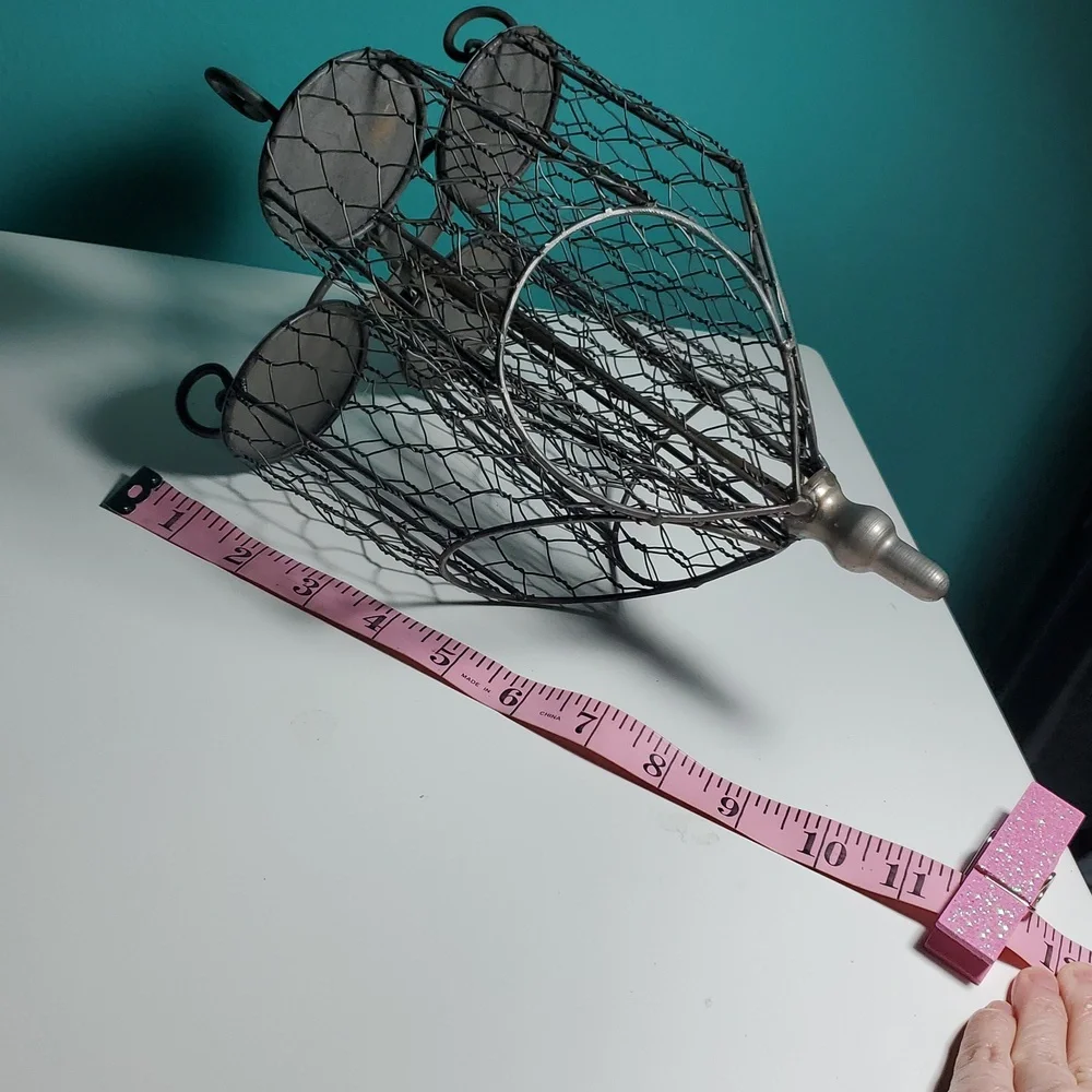 Spinning Black Wire Storage Organizer